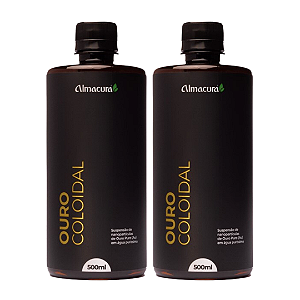 Kit 2 Ouro Coloidal 500ml Almacura