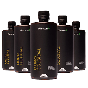 Kit 5 Ouro Coloidal 500ml Almacura
