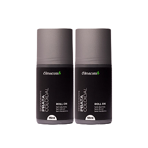 Kit 2 Desodorantes Natural Prata Coloidal