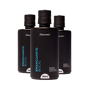 Kit 3 Enxaguante Bucal Natural de Prata Coloidal
