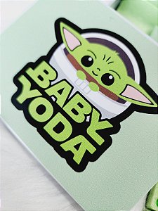 Dominó Personalizado Baby Yoda - Star Wars