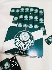 Dominó Personalizado Time do Palmeiras/ Fundo verde