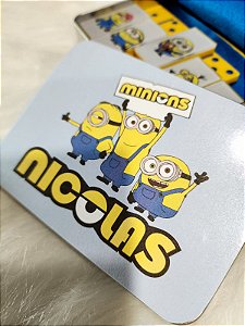 Dominó Personalizado do Desenho Os Minions com nome
