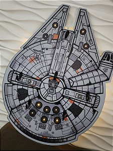 Porta Canecas de Parede Personalizado modelo Millenium Falcon - Star Wars
