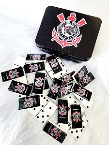 Dominó Personalizado Time do Corinthians/ Fundo branco