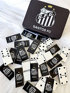 Dominó Personalizado Time do Santos/ Fundo branco