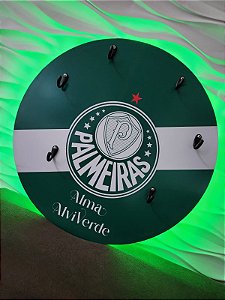 Porta Canecas de Parede modelo Emblema do Palmeiras