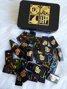 Dominó Personalizado Holográfico Harry Potter Black Piano
