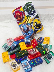 Dominó Personalizado Holográfico Casas de Hogwarts - HP