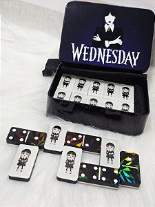 Dominó Personalizado Holográfico Wandinha Adans - Wednesday
