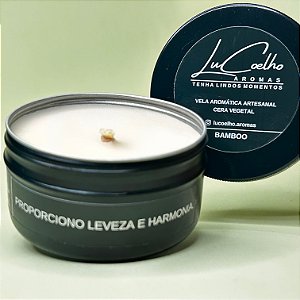 VELA  AROMÁTICA BAMBOO (Linha Me Leva)