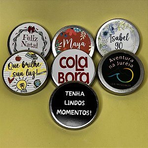 MINI VELAS PERSONALIZADAS (20, 30 ou 50 unidades)