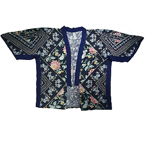 Kimono Kuro no Hana Upcycle