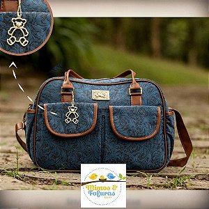 Mala de maternidade Florença Just Baby Jeans Unissex