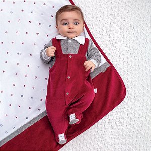 Saída Maternidade Inverno Luxo Bebê Masculino Baby Paraiso