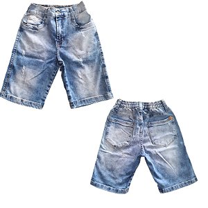 Bermuda Masculina Pedro e Maria Azul-Tamanho:14