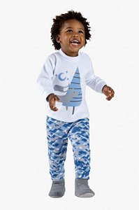 Pijama de Soft Montanhas Infantil - Brilha no Escuro - Dedeka