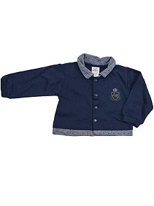 Camisa Meia Malha Azul - M