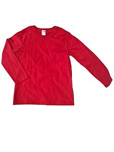 Camiseta Manga Longa Vermelho - 8