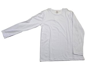Camiseta Manga Longa Branco - 12