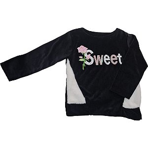 Blusa em Moletom Preto - 04