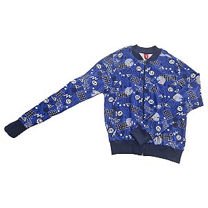 Jaqueta Cotton Estampado Azul - 14