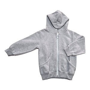 Jaqueta Moletom Mescla Cinza - 1