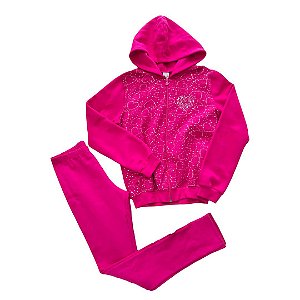 Conjunto Casaco e Legging Rosa - 14