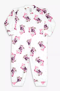 Macacão de soft sublimado ursas esquiadoras infantil