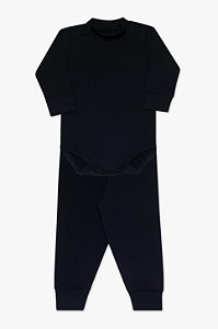 Conjunto de body gola alta térmico infantil Dedeka