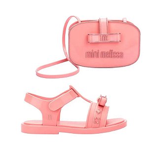 Mini Melissa + Bolsa Charming Baby Branco Dourado 36020