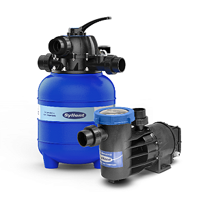 Conjunto Filtro de Areia SYL20 + Motobomba Autoescorvante 1/4 CV 220V (Para piscina de até 16 Mil litros) - Syllent