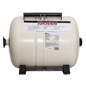 Tanque de Expansão Rowa 60L AÇO CARBONO HORIZONTAL
