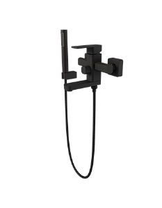 Monocomando de Parede Purus Matt Black - Immersi