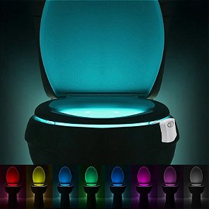 Sensor de movimento Led 8 Cores para Vaso sanitário