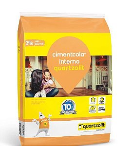 CIMENTO COLA INTERNO PISO CERAMICO 20KG AC-I QUARTIZOLIT
