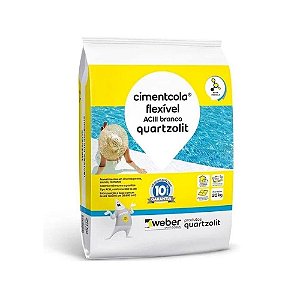 CIMENTO COLA 20KG AC-III FLEX. QUARTZOLIT NA COR  BRANCA