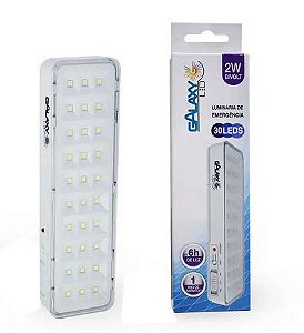 LUMINARIA EMERGENCIA 30 LEDS 6,5K GALAXY
