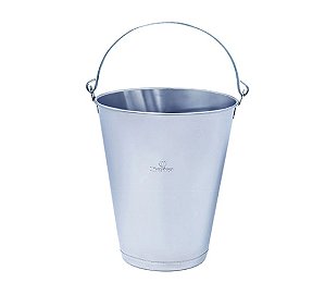 BALDE 20L GRADUADO ACO INOX METALOSA