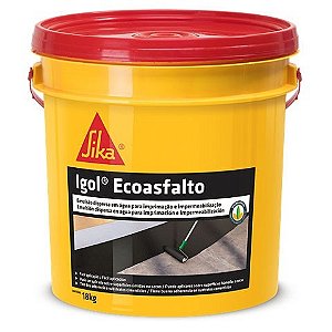 IGOL ECO ASFALTO 18L SIKA (B.AGUA)