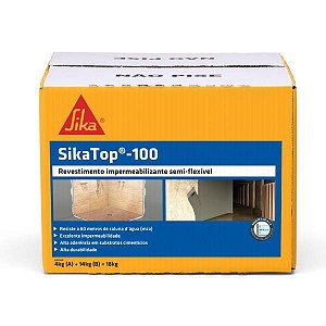 SIKA TOP 100 CINZA 18KG CX.PAPELAO