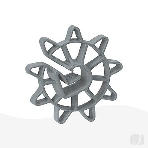 ESPAÇADOR CIRCULAR UNIVERSAL 40,0 MM - S 40 JERUEL PARA FERRAGEM ARMADA