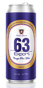Cerveja 63 Export Lager 473ml