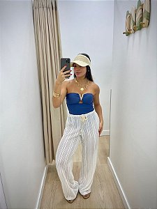 Calça Trico Arrastão Lisa