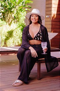 Kit Biquini Maraisa + kimono + Calça