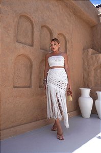 Conjunto Saia Longa Tricô