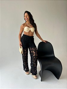 Calça De Tricot Premium