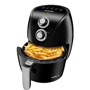 Air Fryer Fritadeira Eletrica Mondial +saude 1500w 3,5l Cor Preto 220v