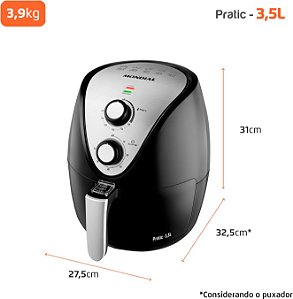 Air Fryer Mondial Familia 1500w 3,5l Sem Óleo