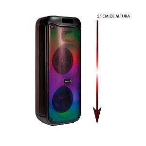 Caixa De Som Acustica Ativa Led Amplificacda 12  600wt Frahm